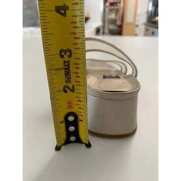 COPY - Stuart Weitzman Cream Mesh Strappy Block Heels SZ 5 - Picture 11 of 11